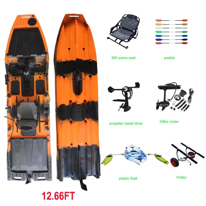 Viking 12.6FT Enkelkajak Pedde - Fishing Boat Trolling Motor recensie en prijs