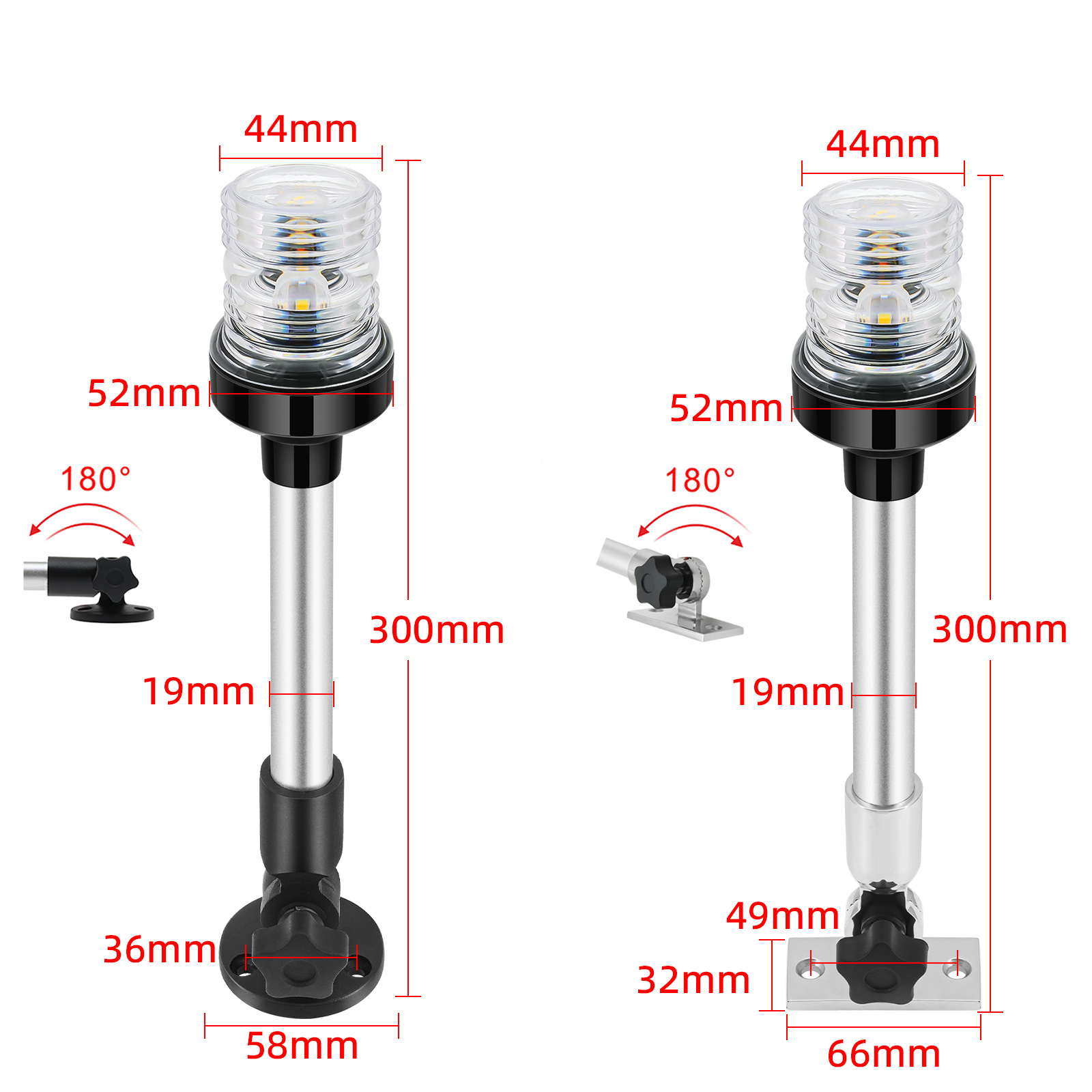 6/12 inch LED opvouwbare navig - Fishing Boat Paddle recensie en prijs